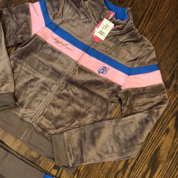 BNWT Y2K Velour Ruff Ryders Skirt Set Track Suit with Rhinestones - Picture 5 of 15